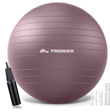 Trideer Yoga Ball - Exercise Ball for Workout Pilates Stability - Anti-Burst
