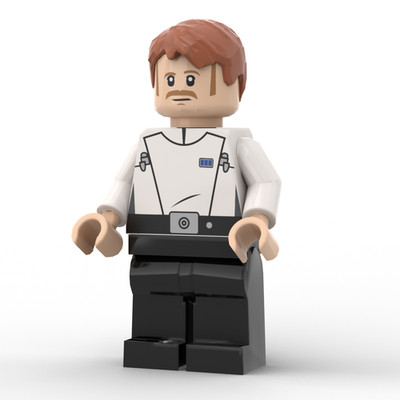 Custom Minifigur: SW Male Imperial Security Supervisor