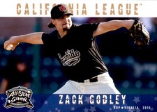 2015 California-Carolina All-Stars Grandstand #11 Zack Godley Bamberg SC Card