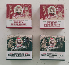 Dr. Squatch Snowy Pine Tar and Frosty Peppermint Soap Bar 5oz Each Lot of 2