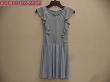 Weissman Women's Blue RESCUE Ruffled Sleeves V-Neck Dress, Sz SA 4/6 G62871356