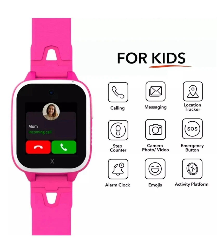 New Sealed XPLORA XGO3 4G Kids' Smart Watch, Pink, Built-in Camera, SIM Included - Image 3 of 4