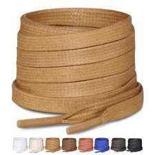 2 Pairs Flat Waxed Cotton Shoelaces for Boots  Casual Shoes, Leather Boot Sh...