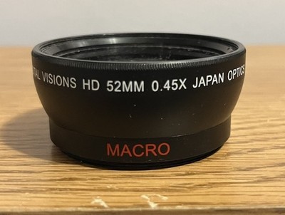 Macro Digital VISIONS HD  0.45x Wide Angle Lens + Macro Lens for 52mm