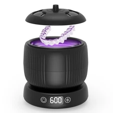 Ultrasonic Cleaner for Retainers & Night Guards - 4 Modes,Removable Base & Cover