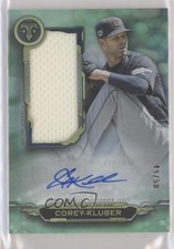2019 Triple Threads Single Jumbo Relics Emerald 49/50 Corey Kluber Auto 6fs