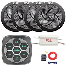 Metra Boat with 3-Zone Controller, 4x 6'' 240W Speaker, 4-Channel Amplifier, Kit