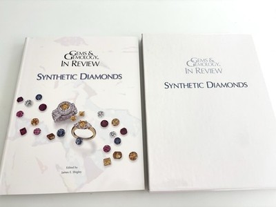 G.I.A. Gems & Gemology In Review Synthetic Diamonds book, box & charts new other