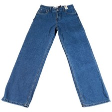 Levi's SilverTab Stay Loose Jeans Boys 20R 30x29.5 Blue Denim Cotton Baggy