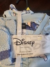 Disney Stitch Ladies Sleepwear 3 Piece PJ Set Pajamas Lounce Womens Size Large