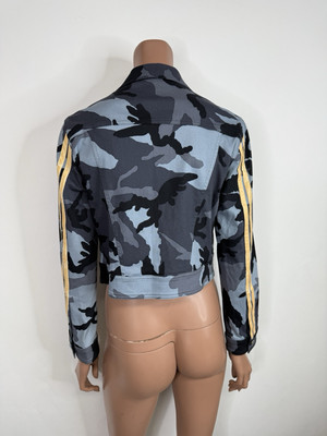 Vtg Christian Dior by John Galliano Blue Camo Jacket FR36 US4 | eBay