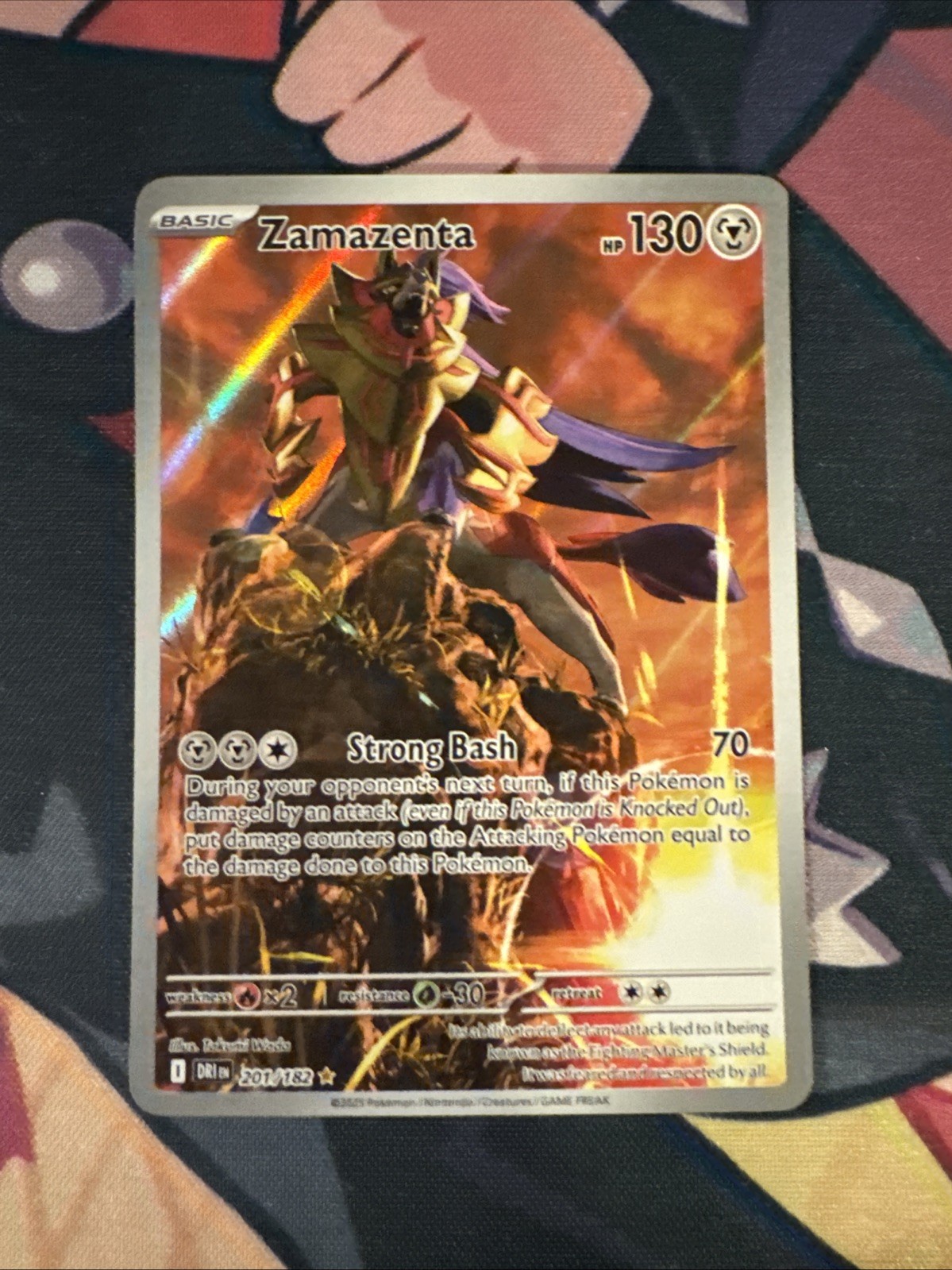 Zamazenta - 201/182 Illustration Rare SV10: Destined Rivals Pokemon TCG LP