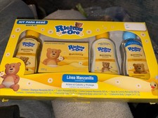 Kit Ricitos de Oro Baby Shampoo Cream Cologne Soap Bar Chamomile Scent