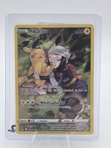 Pikachu TG05/TG30 Lost Origin Trainer Gallery Full Art Pokemon Card Akari
