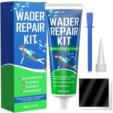Wader Repair Glue 2.1 oz   Flexible, Waterproof Wader Patch Kit for Fixing