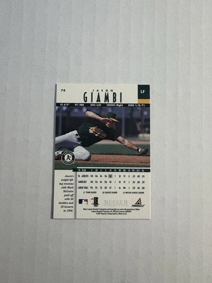 1997 Новая Pinnacle — музейная коллекция Джейсона Джамби No74 - Изображение 2 из 2