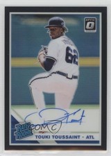 2019 Panini Donruss Optic Black Prizm 4/50 Touki Toussaint #RRS-TT Auto u6m
