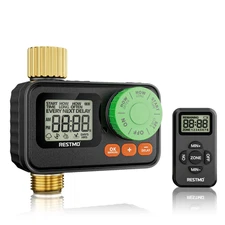 RESTMO RF Remote Controlled Sprinkler Timer with,Water Timer for Garden Hose-USA