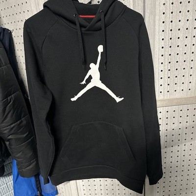 Nike Air Jordan Jumpman Classic Black Hoodie Sweatshirt Men's M with Pockets 