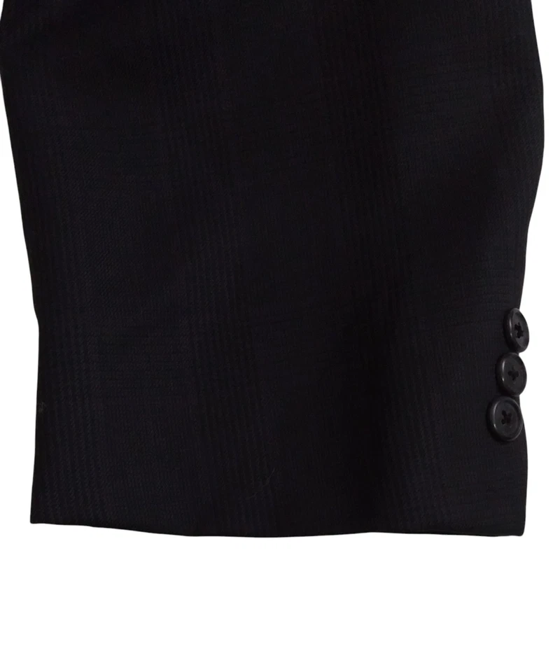 Mappelli De Milano Two Piece Blue Glen Plaid Red Check Wool Suit 46L Pants 36X32 - Image 4 of 4