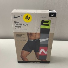 Nike Boxer Brief Underwear Mens Medium Dri-Fit ADV Microfiber Stretch 3 Pack