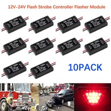 10 Pcs Flash Strobe Controller Box Flasher Module For Led Brake Tail Stop Light