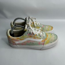 Women  s Vans Ward Psychedelic Tie Dye Skate Casual Low top Sneakers Size W -10