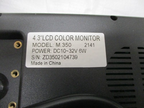 Zone Defense 4.3" LCD Color Monitor Rearview Mirror M.350 cables FREE SHIPPING - Picture 5 of 7