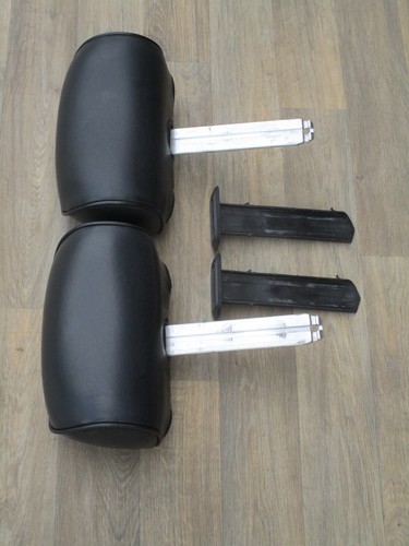 94-98 MUSTANG GT COUPE BLACK LEATHER HEAD RESTS OEM 95GT - Picture 2 of 16