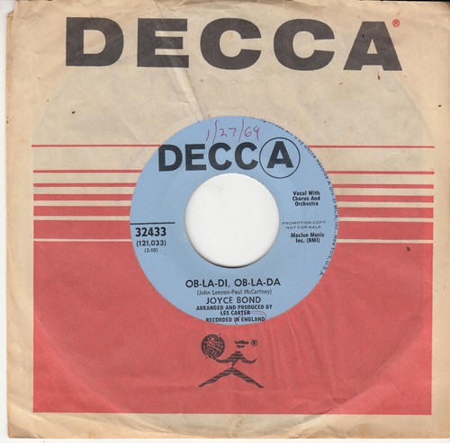JOYCE BOND *OB-LA-DI, OB-LA-DA* 1969 US PROMO REGGAE BEATLES N MINT