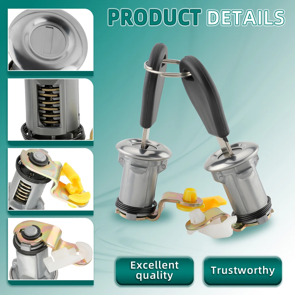 Nuevo juego de cerradura de puerta con llave izquierda derecha para camioneta Nissan Pathfinder 1984-1998 Foto 4 de 4