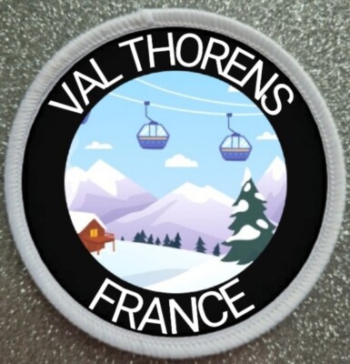 3'' Val Thorens France Ski Skiing Resort Iron / Sew On Patch Badge 