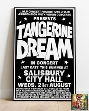 Tangerine Dream Salisbury 1974 v1 Live Concert Tour Repro Poster - 36"x24"