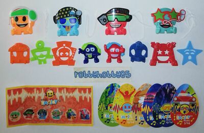 Emojoy Music (Serie Rot) EN599 - EN622 + 6 bpz Ü-ei Kinder Merendero Italien