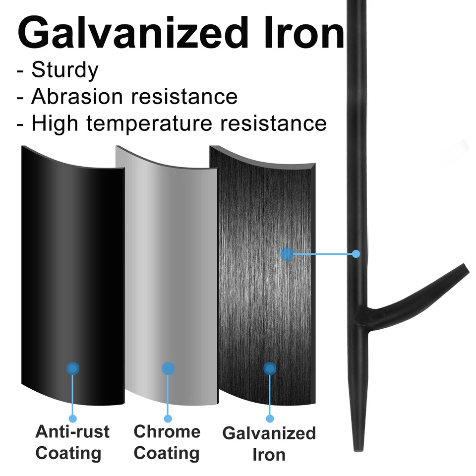 Pinzas para chimenea de 25" Juego de póquer de 32" Accesorios para fogata Herramienta para chimenea de alta resistencia Foto 2 de 4