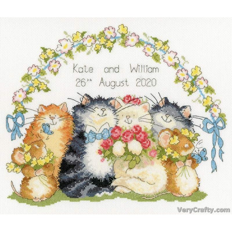 The Purrrfect Day Counted Cross Stitch Kit by Bothy Threads