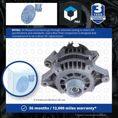 Alternator fits VAUXHALL FRONTERA A, B 2.2 95 to 04 Blue Print 003493823 1204154