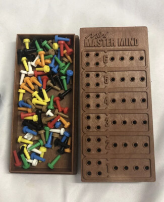 Vintage Mini Mastermind Master Mind Board Game 1972 Invicta NO Instructions
