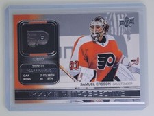 Samuel Ersson Rookie Retrospective 2023-24 Upper Deck Series 1 Hockey Card RR-8