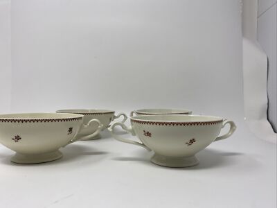 5 Beautiful ESCHENBACH China Bavaria Elfenbein Porzellan Double handle bowl/Cup
