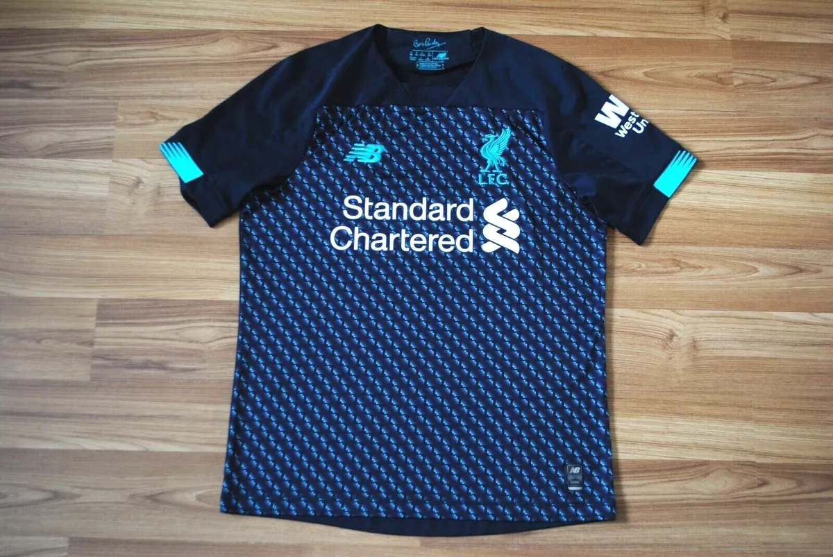Liverpool jersey black and blue sales