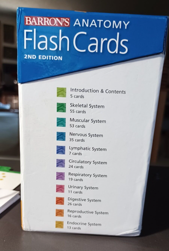 Master Anatomy with Barron's Flash Cards | Kurt Albertine | 2008 2nd Edition - Picture 8 of 10