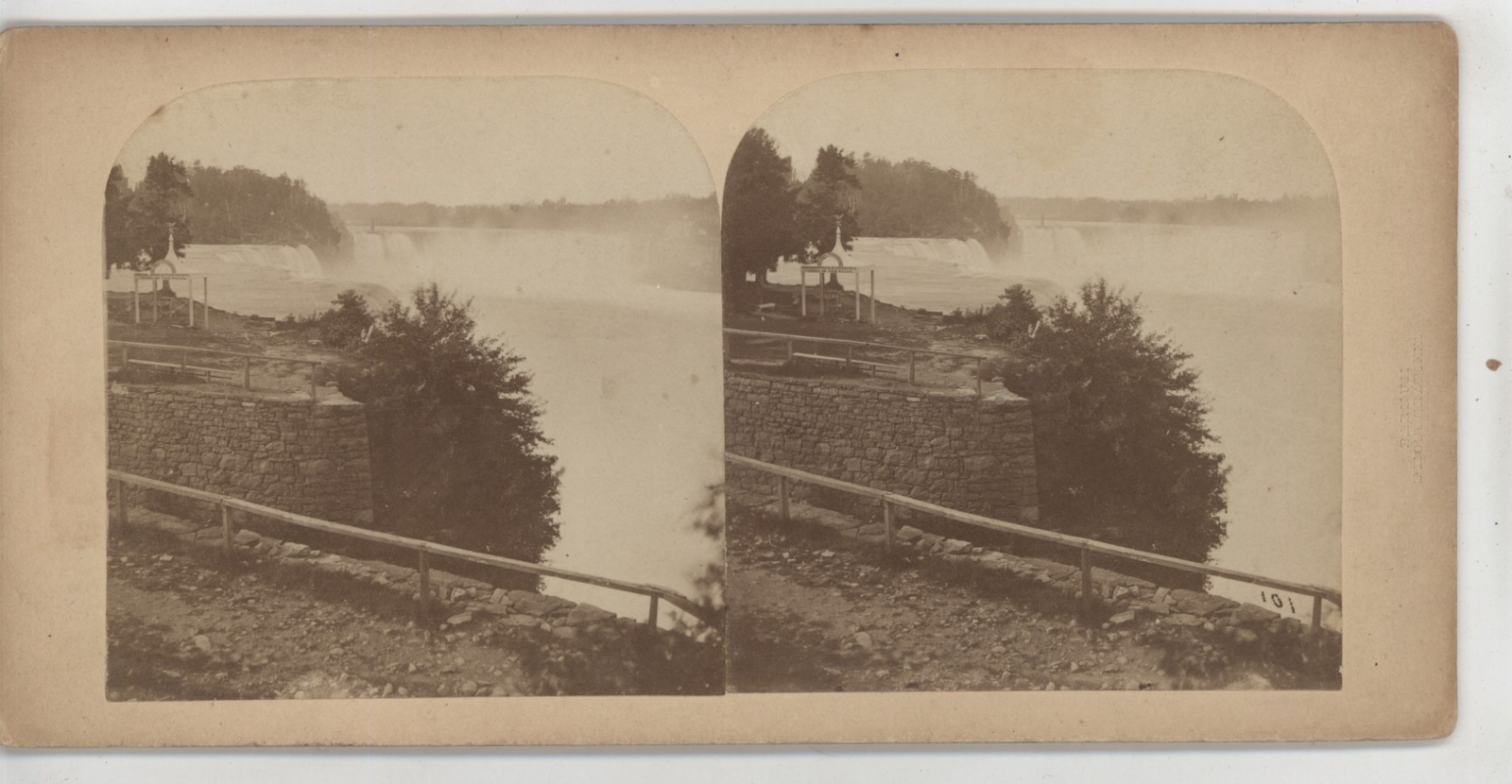 Photographer's Awning Niagara Falls NY Barnum Stereoview c1870 eBay
