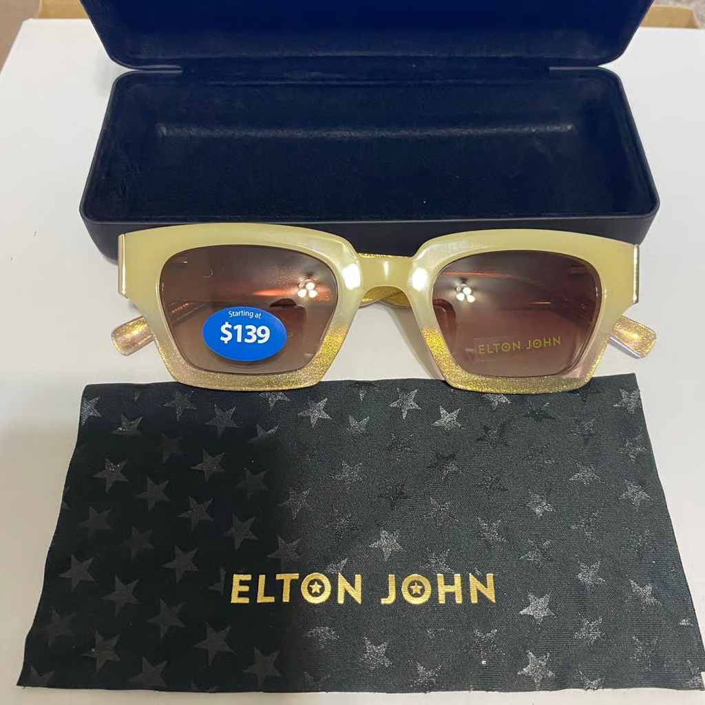 Elton John Sunglasses w/Cleaning Cloth & Case, Model: Film  display picture 1