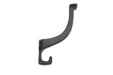 Black Cast Iron Hook Hall Tree Double Wall Hook Heavy Duty Clothes Towel Hook