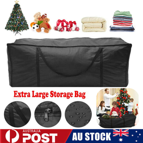 Waterproof Christmas Xmas Tree Storage Bag Extra Large Cushion Bag Black