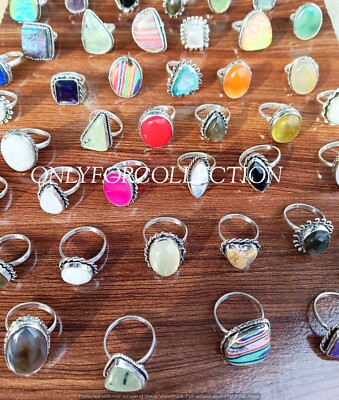 Agate Mix Gemstone 925 Sterling Silver Plated Wholesale Lot