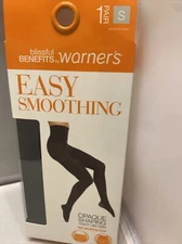 Blissful Benefits Warner Opaque Shaping Pantyhose Women Black Tights SM Den 60