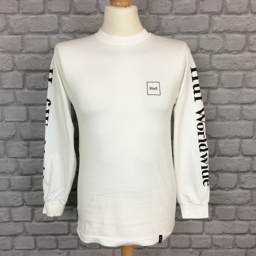 HUF MENS UK S WHITE DOMESTIC BOX LOGO 