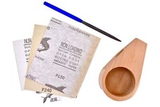 Michihamono Woodworking Kuksa Wood Carving Cup Making Set, with File  Sandpaper